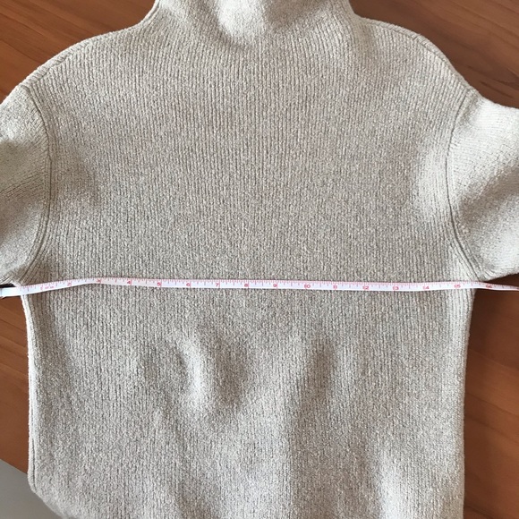 WILFRED ARITZIA MONTPELLIER TAN MOCK NECK SWEATER - Picture 15 of 16